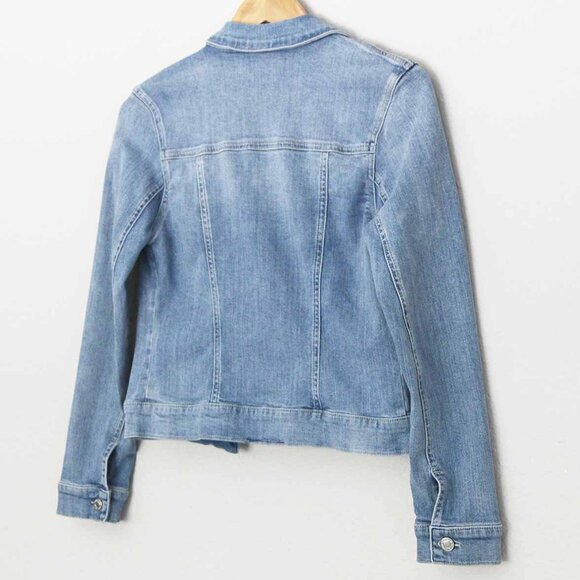 Mavi Women's XS Samantha Denim Jacket Stretchy Slim Fit Crop Organic Cotton $118 - Picture 3 of 15
